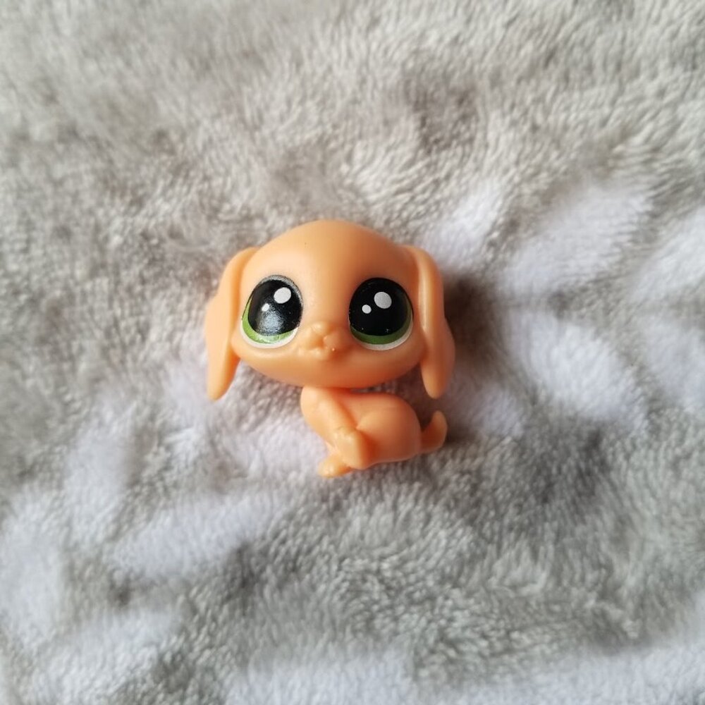 Littlest Pet Shop Beagle Peach Tan Mini Figure Value Pets Dog No Number